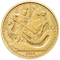 2024 San Giorgio e il Drago - Moneta d'oro da 1/4oz
