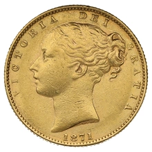 1871 Sterlina - Vittoria Giovane - Stemma Coronato - S
