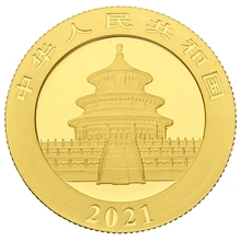 Panda Cinese 8g d'Oro - 2021