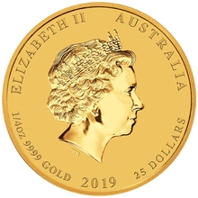 1/4 oz Anno del Maiale d'Oro 2019 - Perth Mint