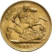 1902 Mezza Sterlina - Edoardo VII - Londra