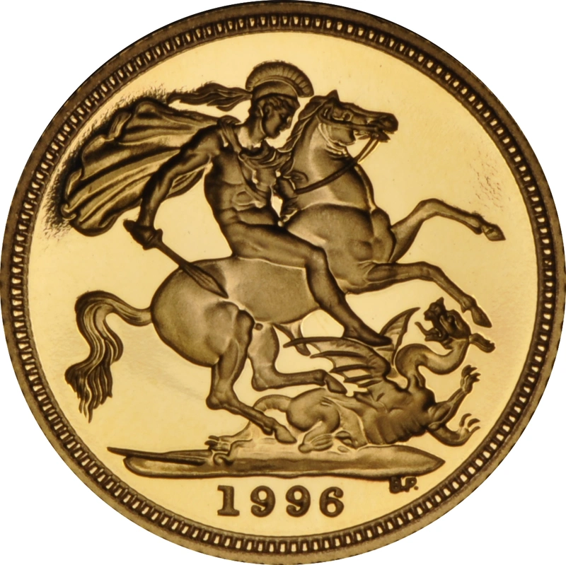 1996 Mezza Sterlina - Elisabetta II - Terzo ritratto - Corona Anziana - Proof senza Confezione