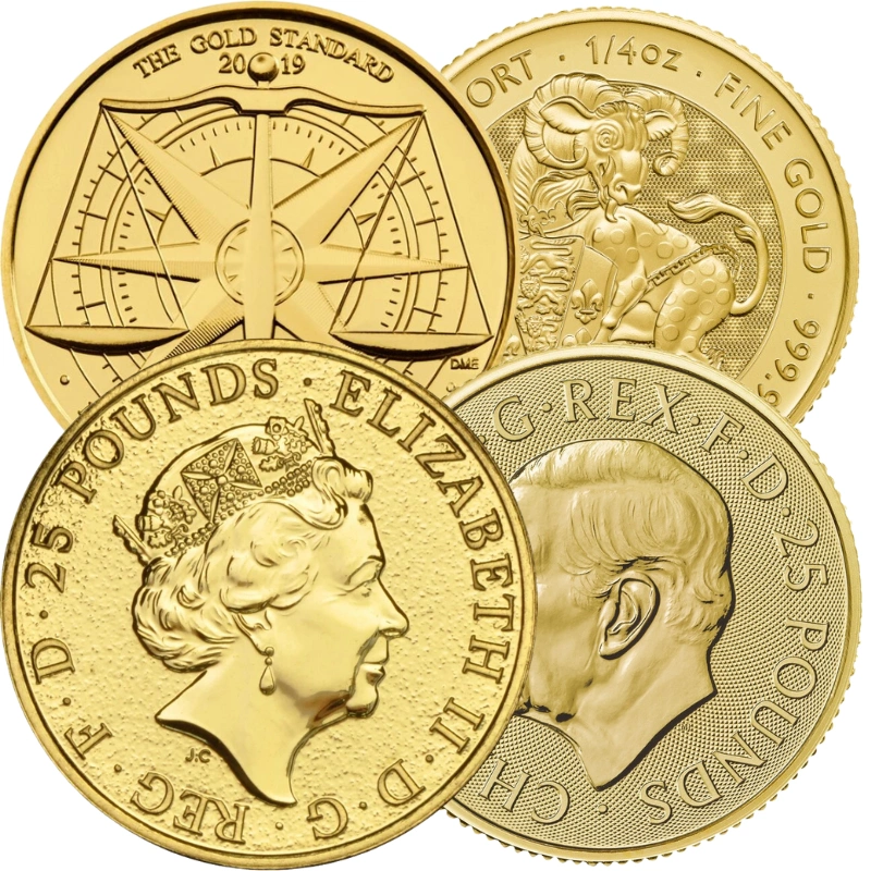 Monete D'Oro Nostra Scelta 1/4oz Royal Mint £25