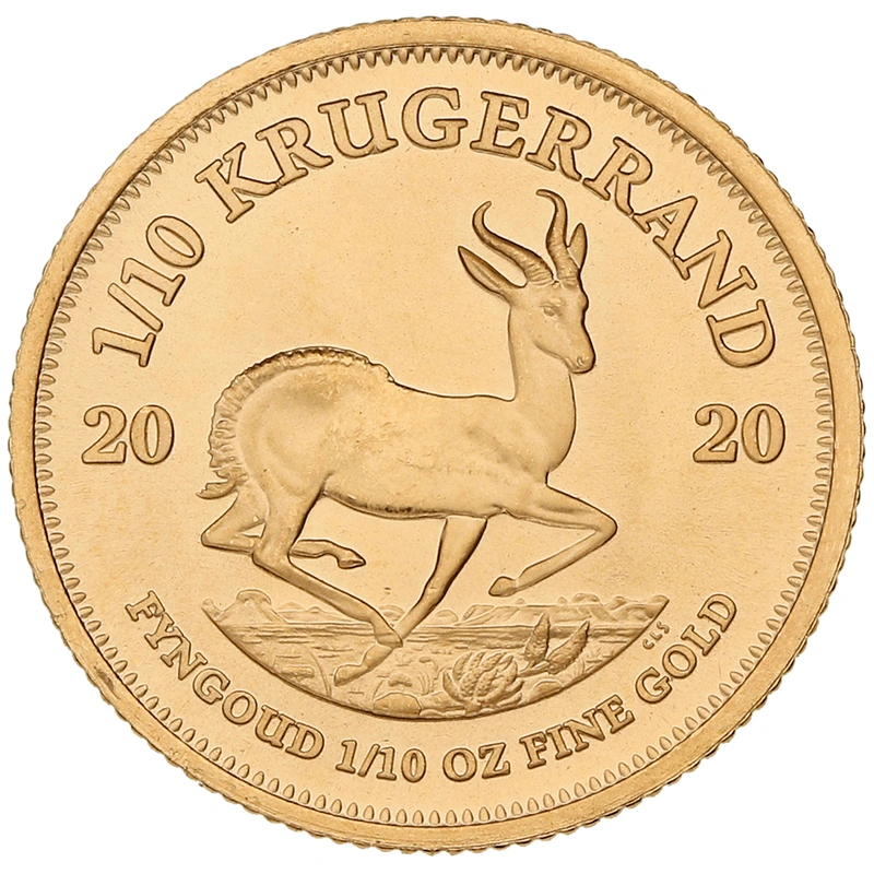 2020 1/10oz Krugerrand d'Oro