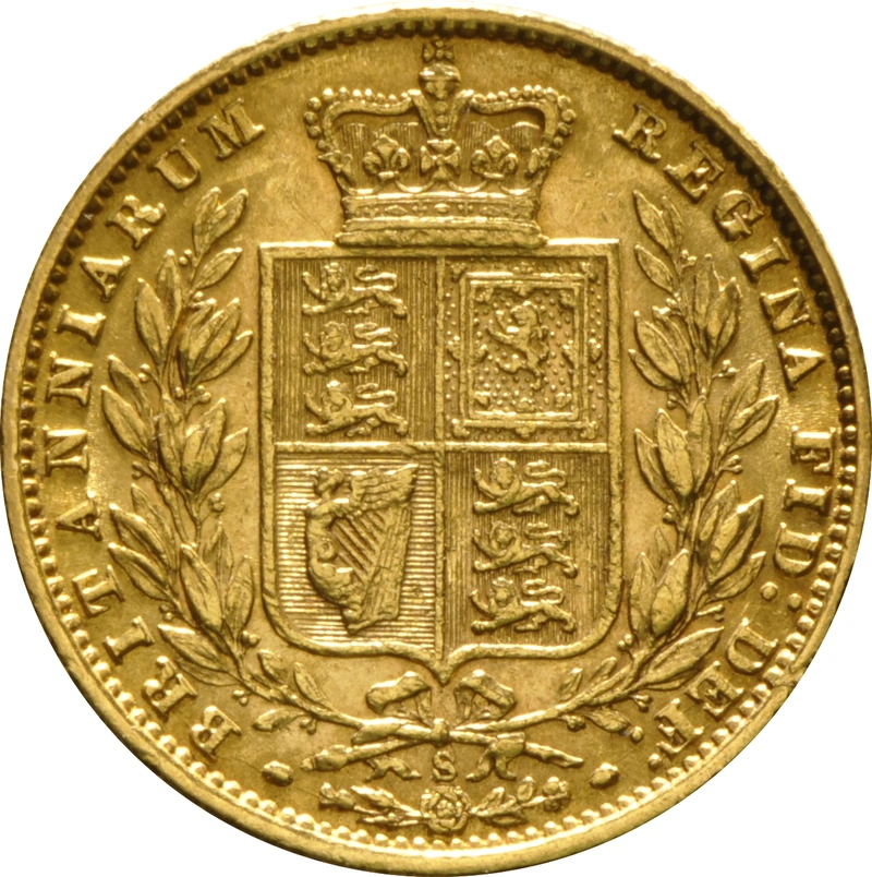 1875 Sterlina - Vittoria Giovane - Stemma Coronato - S