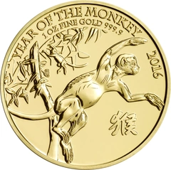 Anno della Scimmia 2016 d'Oro - Royal Mint