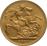 1911 Sterlina d'Oro Giorgio V - L