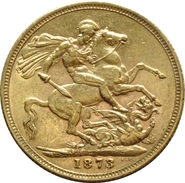 1873 Sterlina - Vittoria Giovane - S