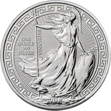 2018 Britannia d'Argento con Bordo Orientale 1oz