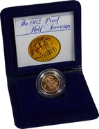 1982 Proof Mezza Sterlina d'Oro - Cofanetto