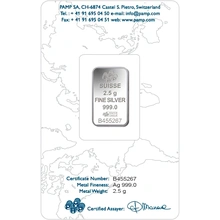 PAMP 2.5g Lingottino d'Argento