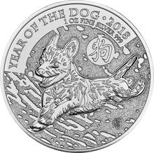 Anno del Cane 2018 in Argento 1oz-Royal Mint