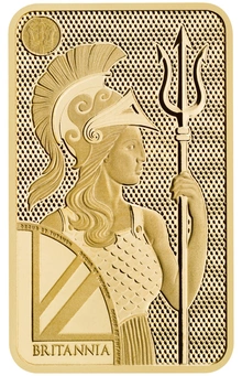 Lingotto d'oro da 10 g Britannia coniato