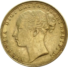 1872 Sterlina - Vittoria Giovane -  Londra