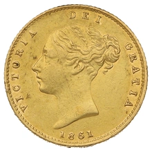 1861 Mezza Sterlina - Vittoria Giovane - Stemma Coronato - Londra