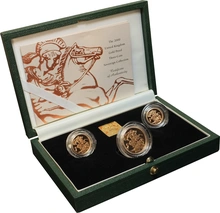 2000 Proof Sterline d'Oro - Cofanetto da 3 Monete
