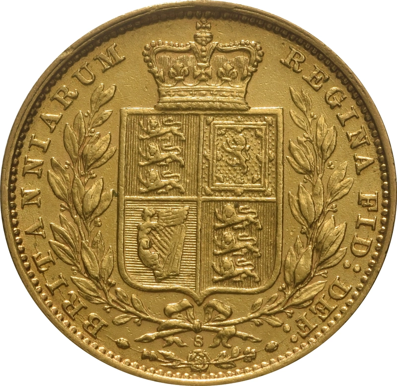 1883 Sterlina - Vittoria Giovane - Stemma Coronato - S