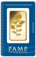 Lingotto d'Oro Pamp Rosa 50 grammi