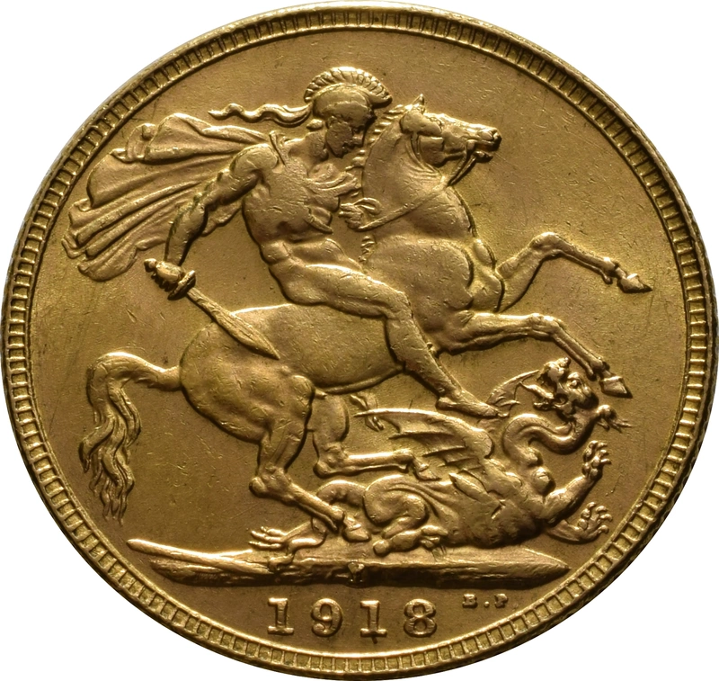 1918 Sterlina d'Oro - Re Giorgio V - I