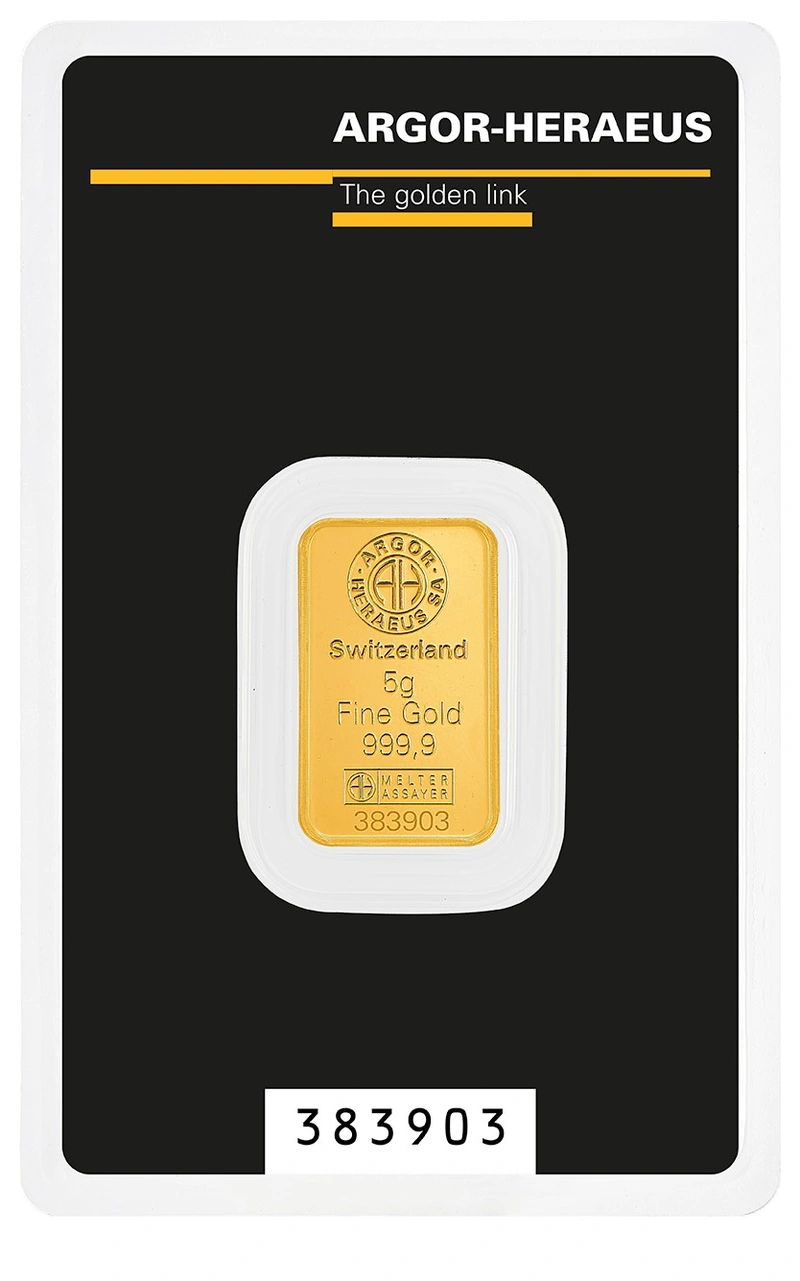 Argor-Heraeus Lingottino d'Oro 5g