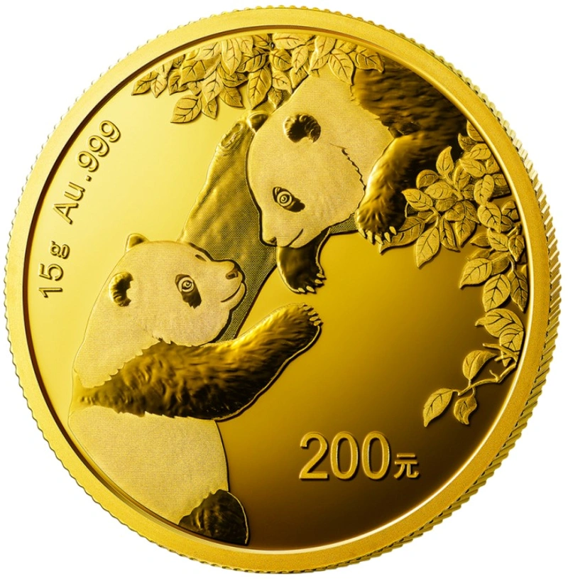 Panda Cinese 15g d'Oro 2023