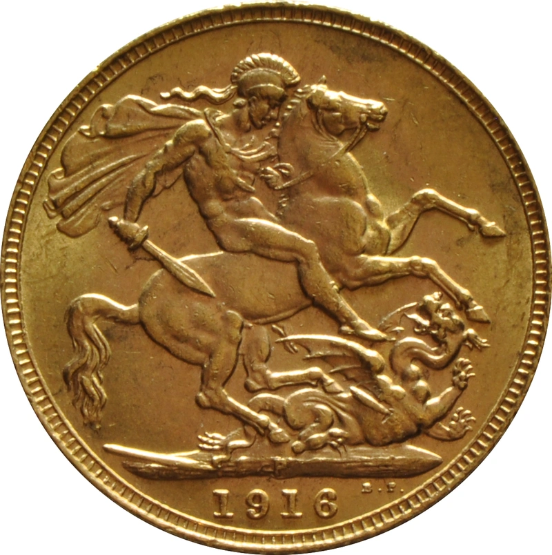 1916 Sterlina d'Oro Giorgio V - P
