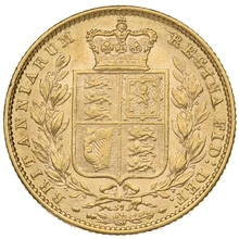 1872 Sterlina - Vittoria Giovane - Stemma Coronato - Londra