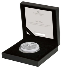 2023 Star Wars - Darth Vader e Imperatore Palpatine - Moneta d'argento Proof 2oz confezionata