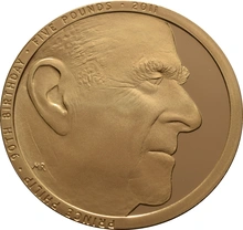 2011 - Proof 5 Pound d'Oro - Principe Filippo