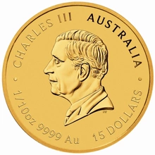 Moneta d'oro colorata 2026 1/10 oz Perth Mint Anno del Cavallo