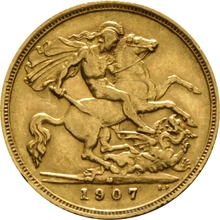1907 Mezza Sterlina - Edoardo VII - M