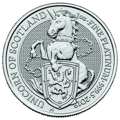 Unicorno di Scozia di Platino 1oz - Queen's Beast