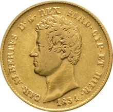 Marengo Italiano - 20 Lire del Regno Di Sardegna - Carlo Alberto