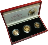 1986 Proof Sterline d'Oro - Cofanetto da 3 Monete