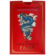 2024 Lingottino d'Argento PAMP 10g Anno del Drago