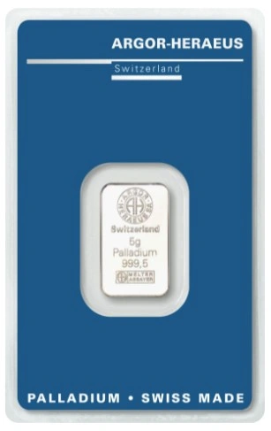Argor-Heraeus Lingottino di Palladio 5g