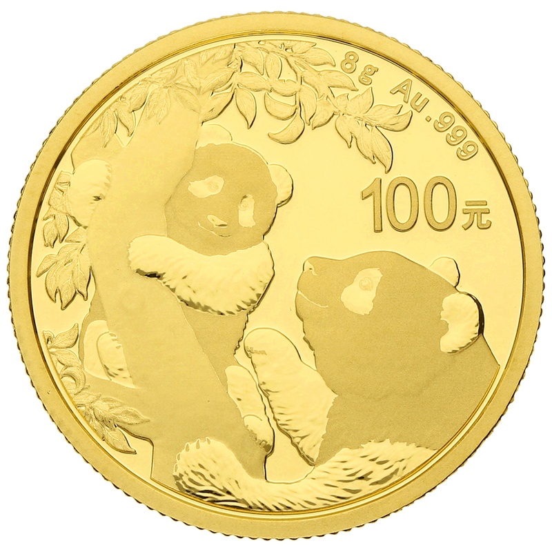 2021 8g Gold Chinese Panda Coin