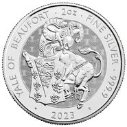 2023 Centicora (o Aele) di Beaufort d'Argento 2oz - Tudor Beasts