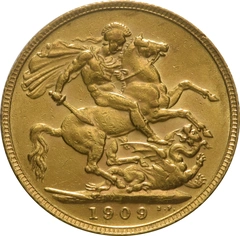 1909 Sterlina - Edoardo VII - Londra