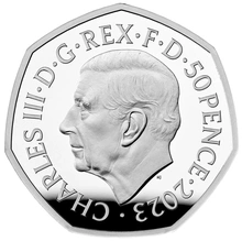 2023 25° Anniversario di Harry Potter - Scuola di Hogwarts - Moneta d'Argento Proof 50 pence