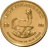 2008 Krugerrand d'Oro 1/10oz