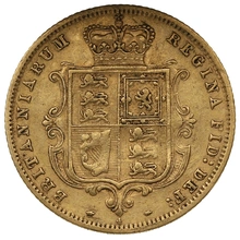 1874 Mezza Sterlina - Vittoria Giovane - Stemma Coronato - Londra
