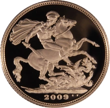 2009 Proof Sterlina d'Oro - Cofanetto