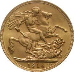 1914 Sterlina d'Oro - Giorgio V - Londra