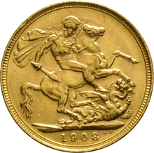 1908 Sterlina - Edoardo VII - M
