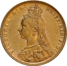 1891 Sterlina - Vittoria - Giubileo - M