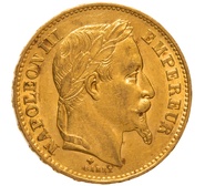 1869 - Marengo Francese - Napoleone III  - Testa Laureata - BB