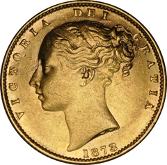 1873 Sterlina - Vittoria Giovane - Stemma Coronato - Londra