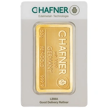 C. Hafner Lingotto d'Oro 50 Grammi