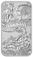 2023 Moneta d'Argento Rettangolare da 1oz con Dragone